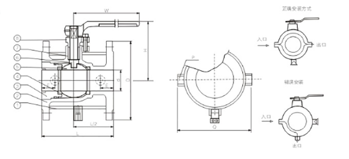 保溫球閥產品結構圖